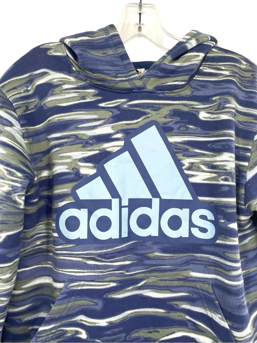 Adidas Boy’s Liquid Camo Print Hoodie Sweatshirt Size Large